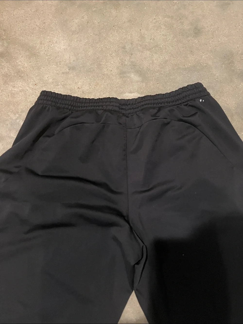 adidas Black Track Pants with Silver Stripes